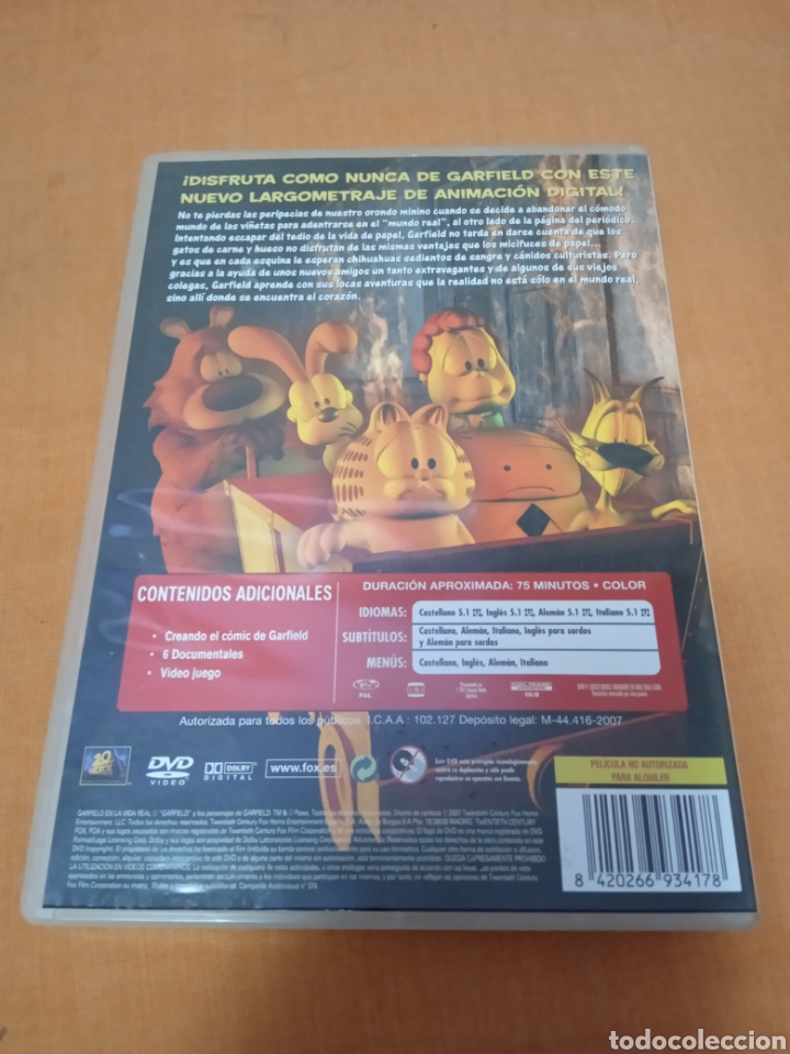 Cine: Dvd. Garfield en la.vida real. - Foto 2