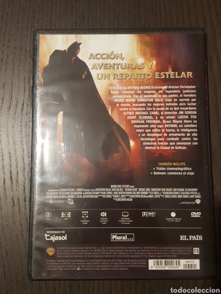 dvd - batman begins - portada lenticular - edic - Compra venta en  todocoleccion