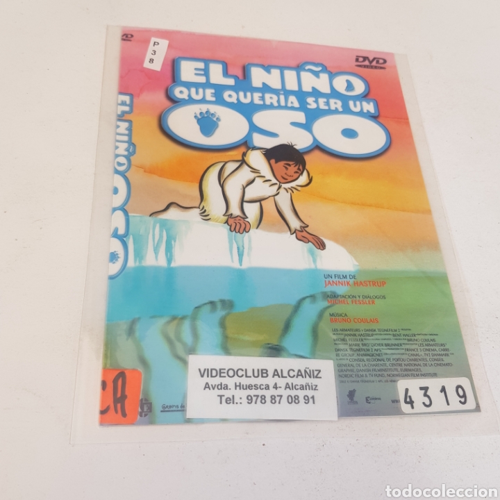 Cinema: PL 38 el ni&ntilde;o que quer&iacute;a ser un oso -DVD VIDEOCLUB PLASTIFICADO SIN CAJA