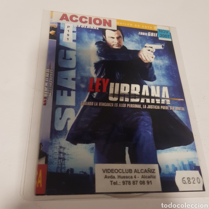 Cinema: PL 191 ley urbana -DVD VIDEOCLUB PLASTIFICADO SIN CAJA MUCHO USO