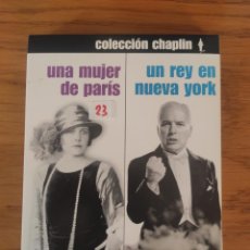 Cine: UNA MUJER DE PARIS - UN REY EN NUEVA YORK CHARLES CHAPLIN DVD. Lote 340756653