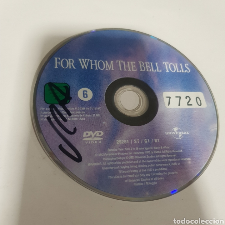 Cinema: SD 1233 for whom the bell tolls &nbsp; -SOLO DISCO DVD