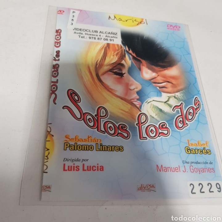 Cine: PL 353 solos los dos -DVD VIDEOCLUB PLASTIFICADO SIN CAJA
