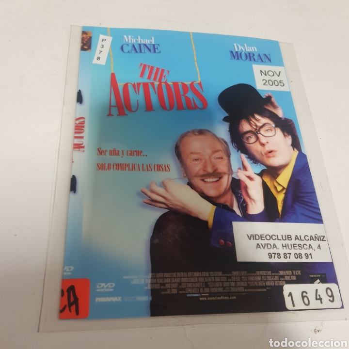 Cinema: PL 378 the actors -DVD VIDEOCLUB PLASTIFICADO SIN CAJA