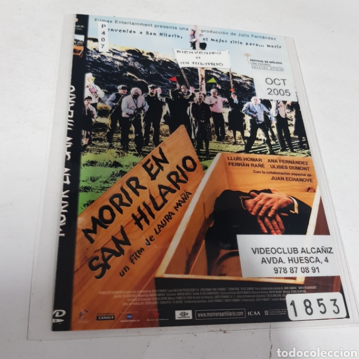 Cinema: PL 407 morir en San Hilario -DVD VIDEOCLUB PLASTIFICADO SIN CAJA