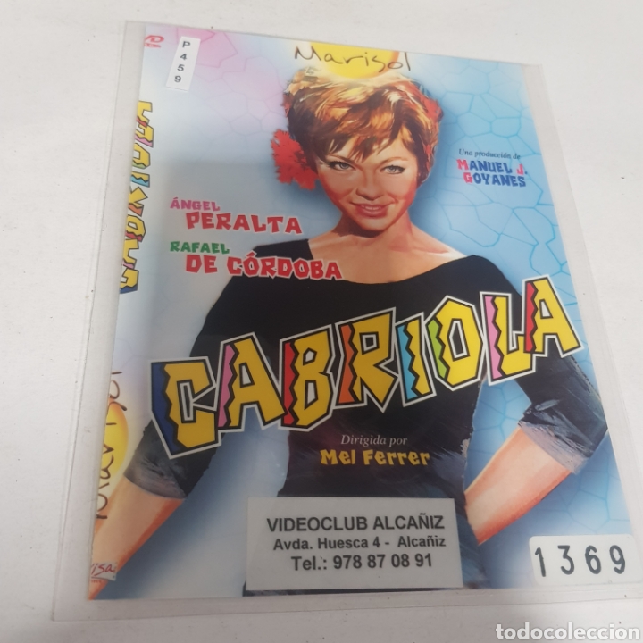 Cinema: PL 459 cabriola -DVD VIDEOCLUB PLASTIFICADO SIN CAJA