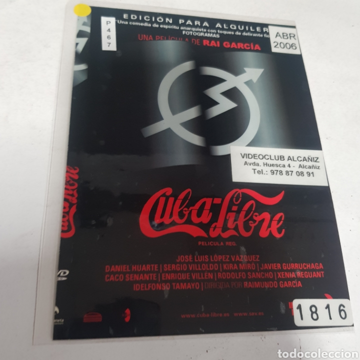Cinema: PL 467 cubalibre-DVD VIDEOCLUB PLASTIFICADO SIN CAJA MUCHO USO