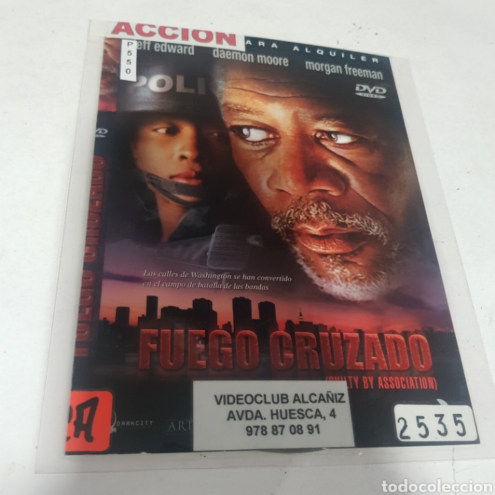 Cine: PL 550 Fuego cruzado -DVD PLASTIFICADO SIN CAJA MUCHO USO