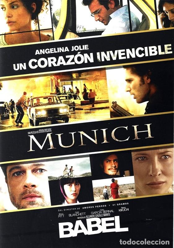 Cinema: UN CORAZ&Oacute;N INVENCIBLE/MUNICH/BABEL