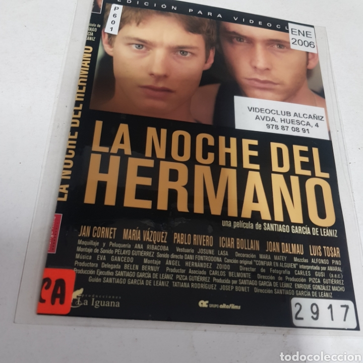 Cin&eacute;ma: PL 601 la noche del hermano -DVD PLASTIFICADO SIN CAJA