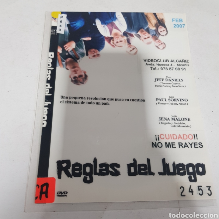 Cine: PL640 reglas del juego -DVD PLASTIFICADO SIN CAJA