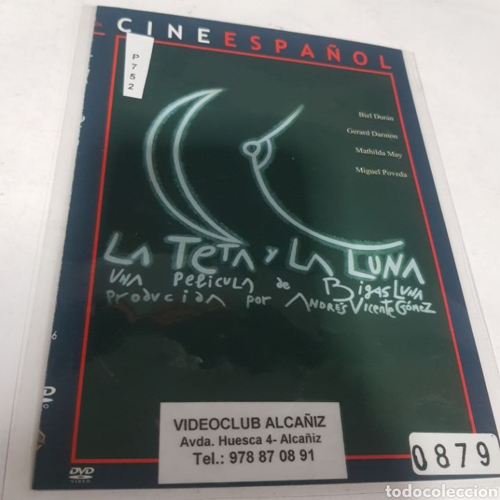 Cin&eacute;ma: PL 752 la teta y la luna -DVD PLASTIFICADO SIN CAJA