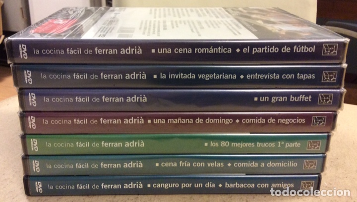 Cinema: LA COCINA F&Aacute;CIL DE FERRAN ADRI&Aacute;. LOTE DE 7 DVDS. NUEVOS, CON PRECINTO PL&Aacute;STICO.
