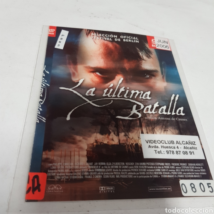Kino: PL 863 la &uacute;ltima batalla-DVD PLASTIFICADO SIN CAJA mucho USO