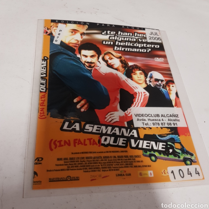 Cinema: PL 870 la semana que viene sin falta -DVD PLASTIFICADO SIN CAJA mucho USO