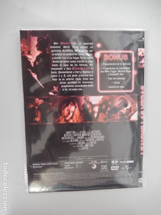 Cine: LEAVING LAS VEGAS - NICOLAS CAGE - DVD - Foto 2