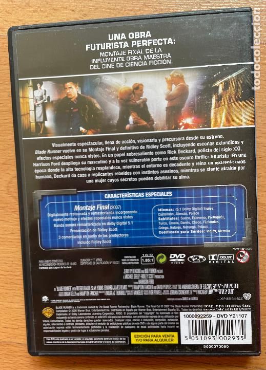Cine: BLADE RUNNER, Montaje final DVD - Foto 2