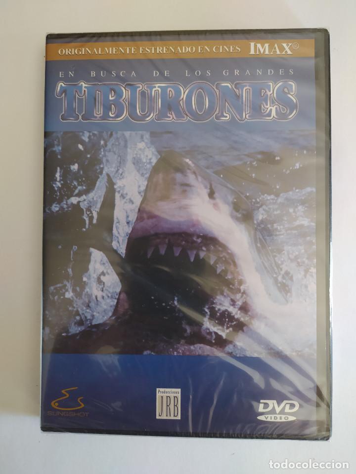 Cine: DOCUMENTAL DVD IMAX EN BUSCA DE LOS GRANDES TIBURONES PRECINTADO COMPRA M&Iacute;NIMA 5 EUROS