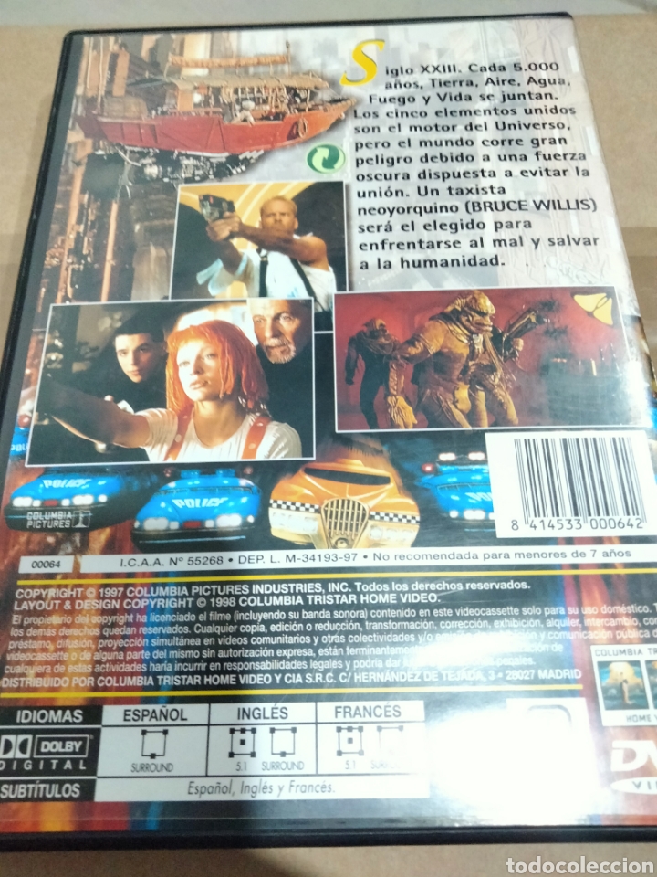 Cine: El quinto elemento dvd - 182 - Foto 2