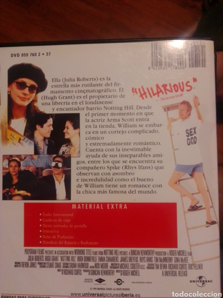 Cine: Notting Hill DVD - Foto 2