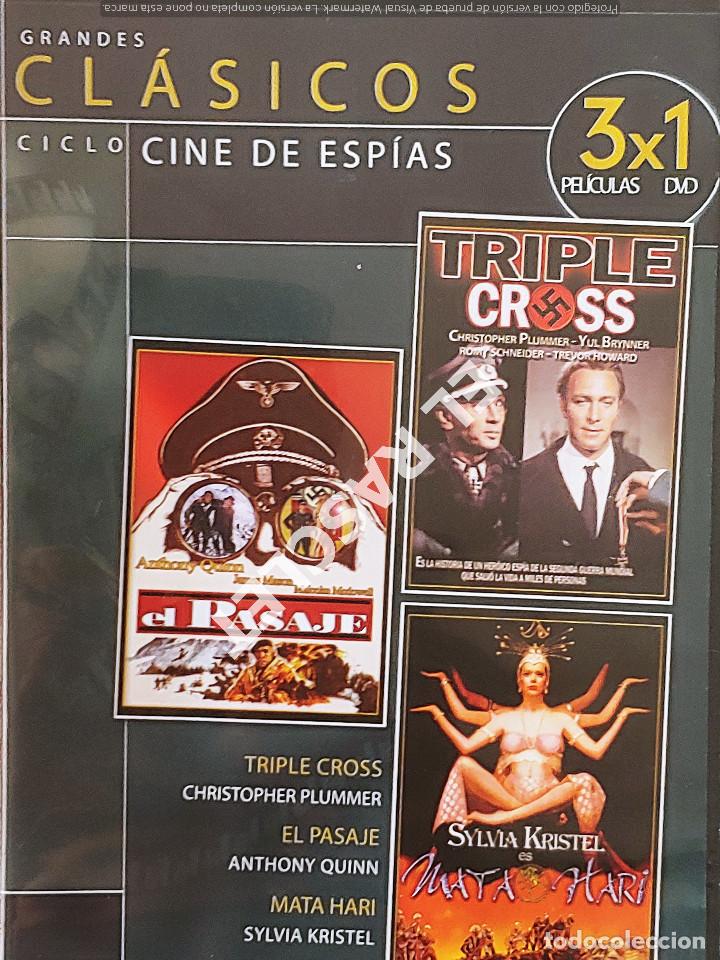 Cinema: CINE PELICULA EN DVD -EL PASAJE - TRIPLE CROSS - MATAHARI