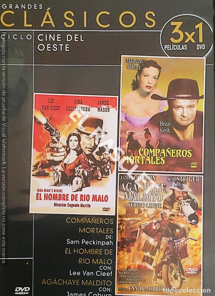 Cin&eacute;ma: CINE PELICULA EN DVD -CLASICOS 3X1 - EL HOMBRE DE RIO MALO - COMPA&Ntilde;EROS MORTALES- AGACHATE MALDITO