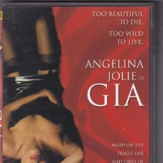 Cine: GIA - ANGELINA JOLIE / BASED ON THE TRAGIC LIFE AND TIMES OF AMERICA'S FIRST SUPERMODEL ... / INGLÉS. Lote 354079208