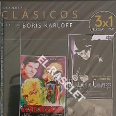 Cine: CINE PELICULA EN DVD -COLECCIÓN 3 X 1-EL TERROR - EL LADRÓN DE CADAVERES-BEDLAM. Lote 354088493
