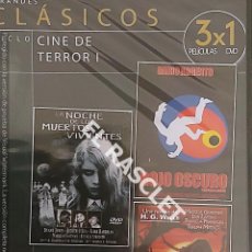 Cine: CINE PELICULA EN DVD -COLECCIÓN 3 X 1-LA NOCHE DE LOS MUERTOS VIVIENTES-ROJO OSCURO-EL ALIMENTO DE L. Lote 354088673