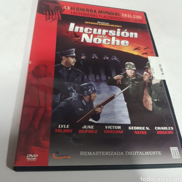 Cinema: DVS32 incursi&oacute;n en la noche -DVD SEGUNDA MANO TAPA FINA