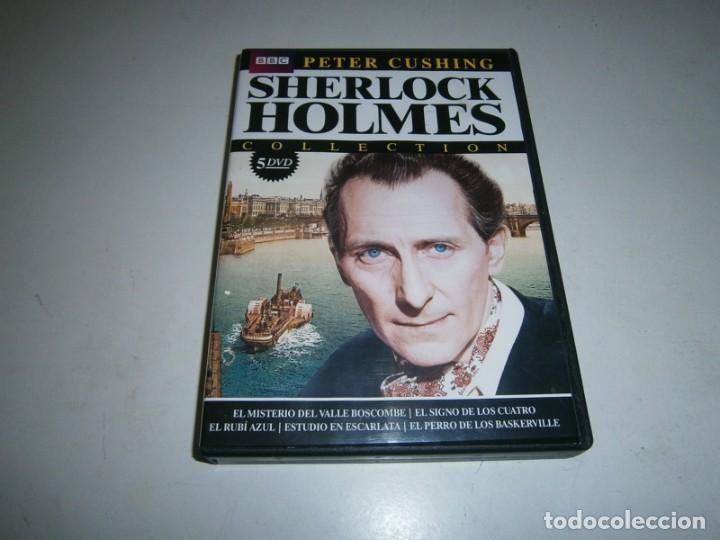Cine: SHERLOCK HOLMES COLLECTION DVD 5 DVDS PETER GUSHING BBC