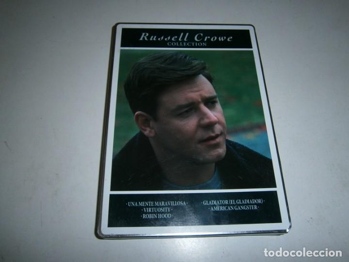 Cine: RUSELL CROWE COLLECTION DVD 5 DVDS CAJA METALICA
