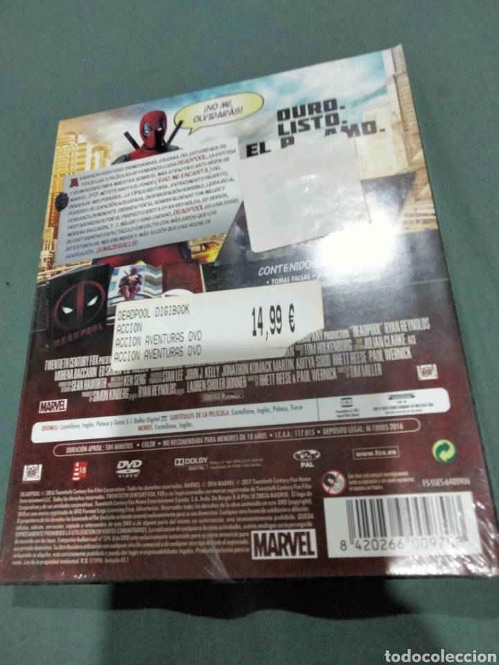 Cine: Deadpool digibook dvd Nuevo - - Foto 2