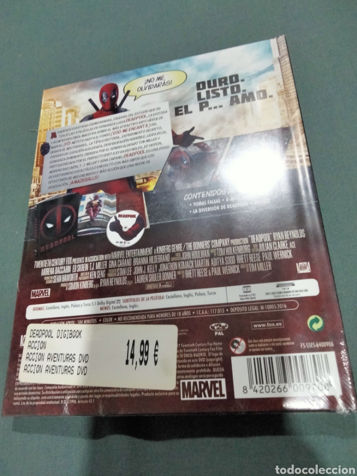 Cine: Deadpool digibook dvd Nuevo - - Foto 2