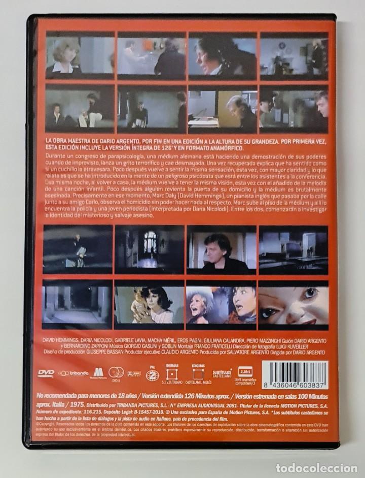 Cine: Rojo oscuro. Versi&oacute;n &iacute;ntegra - Dario Argento (DVD) - Foto 2