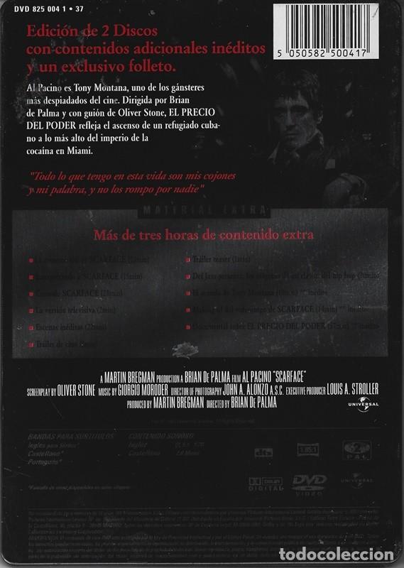 Cine: EL PRECIO DEL PODER AL PACINO ( ESTUCHE MET&Aacute;LICO) - Foto 2