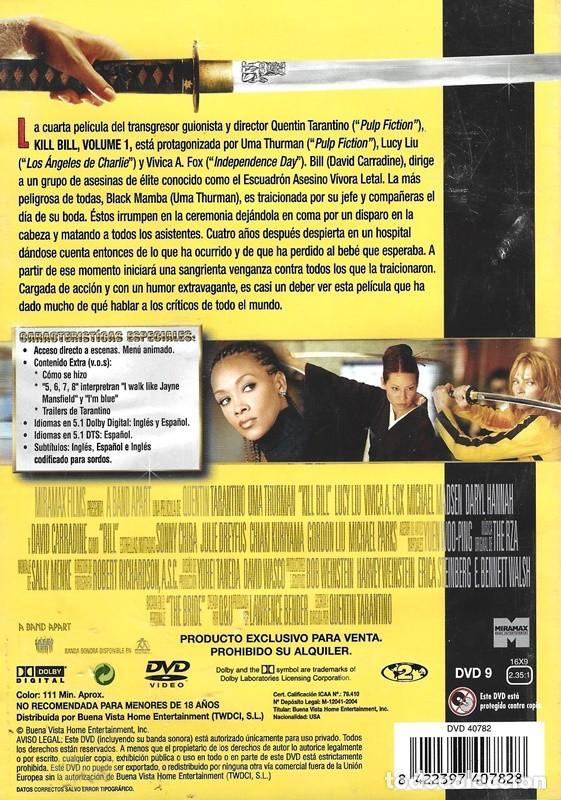 Cine: KILL BILL VOLUME 1 (PRECINTADO) - Foto 2