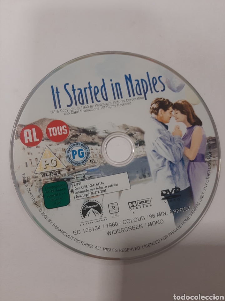 Cine: SD 181 in started in naples -SOLO DISCO DVD