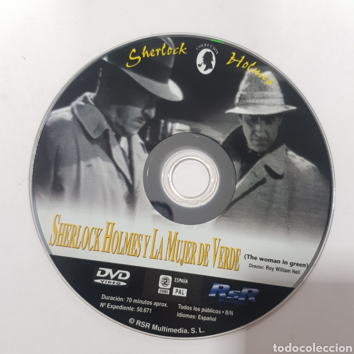 Cine: SD557 Sherlock Holmes y la mujer de verde &nbsp; -SOLO DISCO DVD