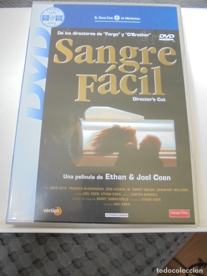 Kino: SANGRE FACIL. DVD DE LA PELICULA DE ETHAN & JOEL COEN. MAGNIFICA. COLOR. 96 MINUTOS.