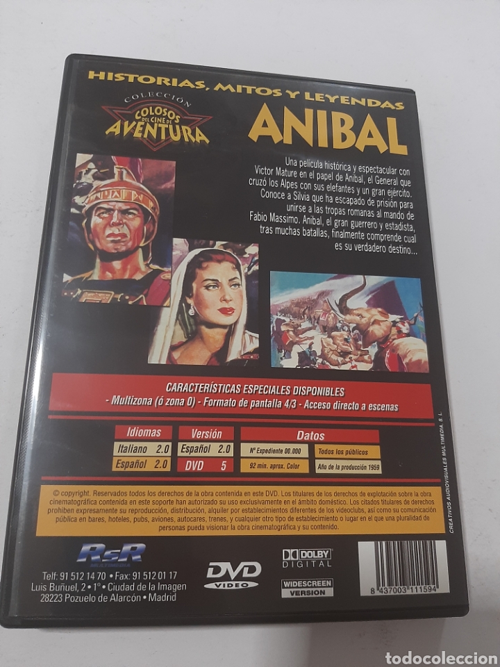 Cine: CND18 An&iacute;bal &nbsp; -DVD COMO NUEVO - Foto 2