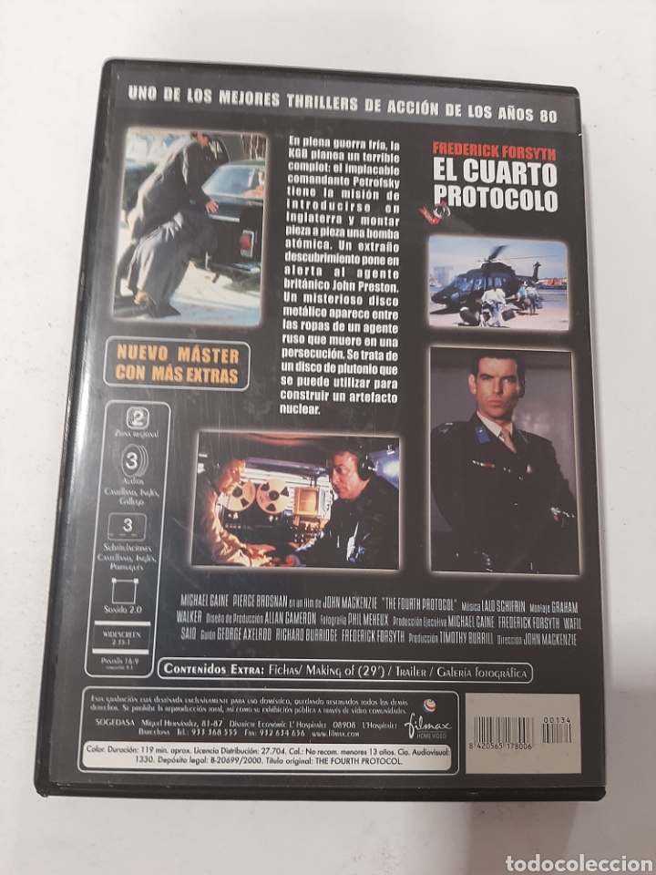 Cine: CND21 el cuarto protocolo &nbsp; -DVD COMO NUEVO - Foto 2