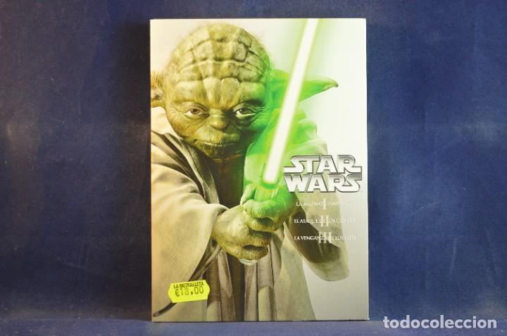 Cine: STAR WARS - LA AMENAZA FANTASMA I / EL ATAQUE DE LOS CLONES II / LA VENGANZA DE LOS SITH III - 3 DVD