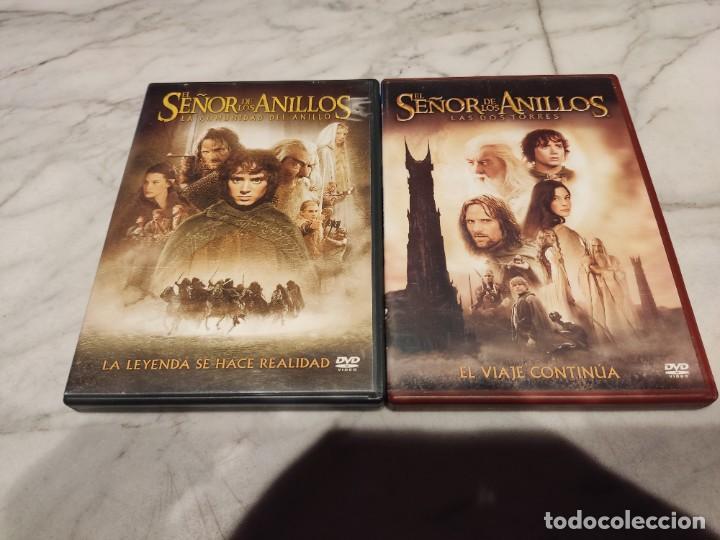 Cine: DVD El se&ntilde;or de los anillos la comunidad del anillo y las dos torres ediciones de dos discos