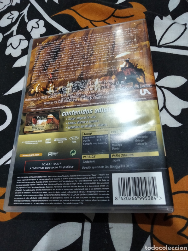 Cine: Pasaje a la India dvd -6 - Foto 2