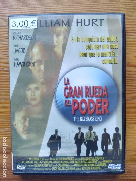 Cine: DVD LA GRAN RUEDA DEL PODER - WILLIAM HURT (1T) - Foto 1