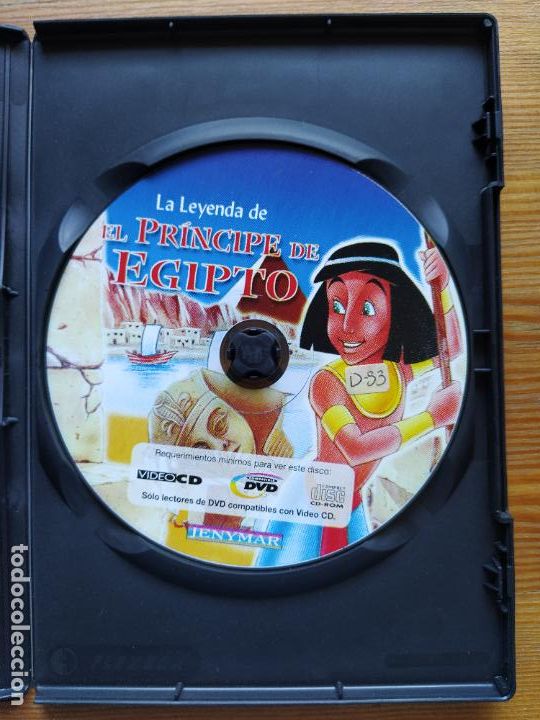 Cinema: DVD LA LEYENDA DE EL PRINCIPE DE EGIPTO - DISCO Y CAJA, SIN CARATULA (4H)