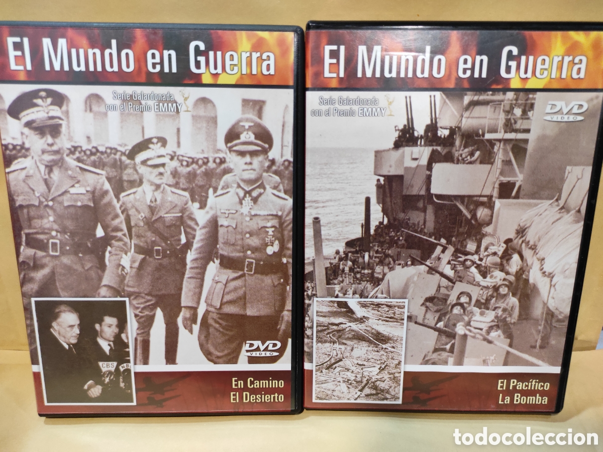Cine: EL MUNDO EN GUERRA el camino/el desierto y el Pac&iacute;fico/la bomba - DVD SEMINUEVO