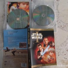 Cine: DVD, STAR WARS I, LA AMENAZA FANTASMA, MASTERIZADA DIGITALMENTE, 2 DVD ,PAL,. Lote 363736825