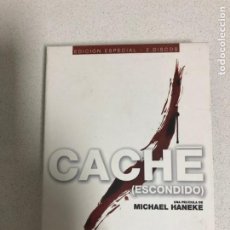 Cinema: CACHE ESCONDIDO MICHAEL HANEKE EDICION ESPECIAL 2 DISCOS FORMA VHS - PELICULA DVD KREATEN. Lote 363839525
